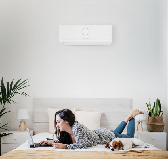 Women With Air Con Unit